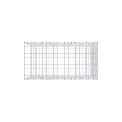 Mounted gabion type 2 100 cm x 60 cm x 50 cm, mesh size 5 cm x 10 cm, C-ring