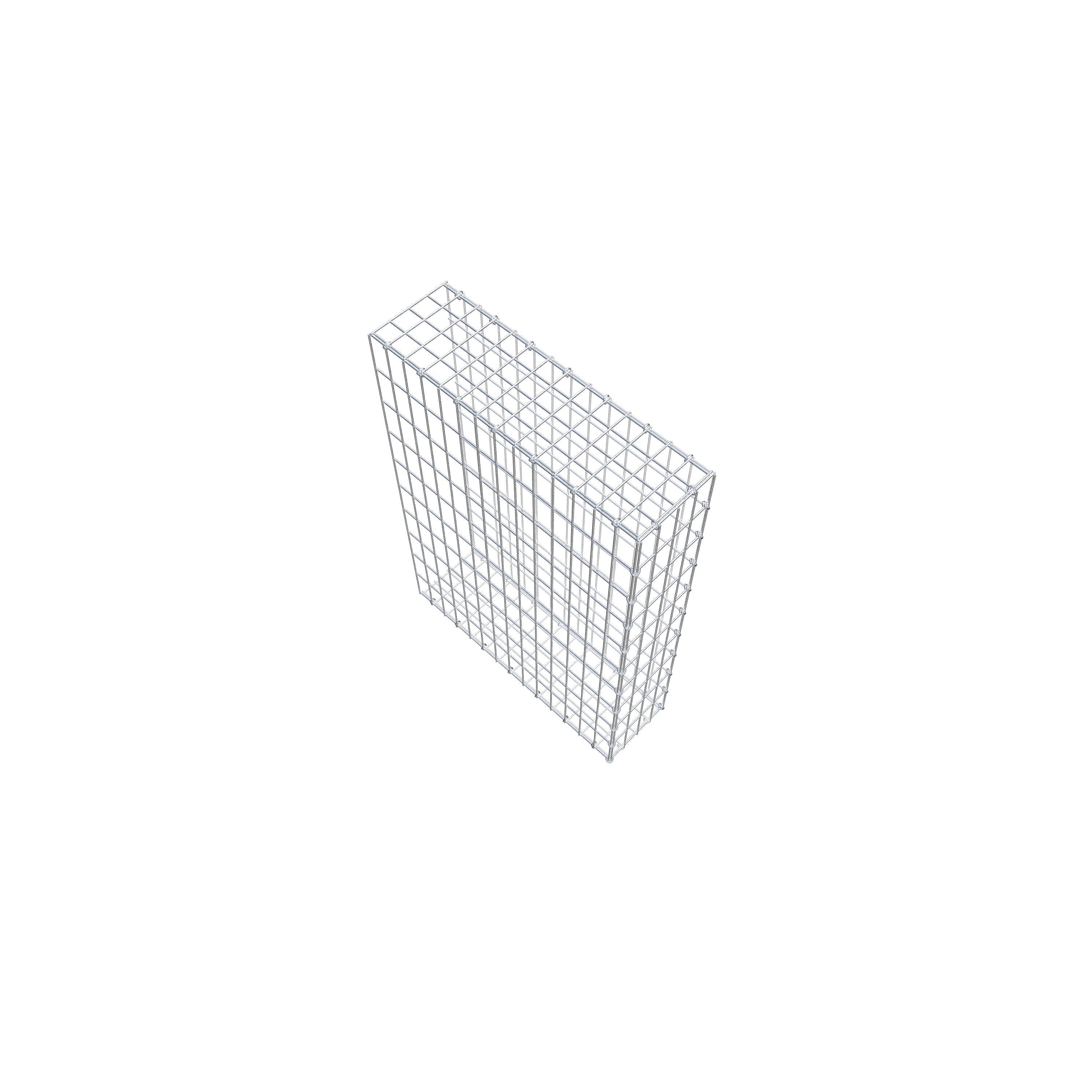 Pila adicional tipo 2 100 cm x 70 cm x 20 cm, malla 5 cm x 10 cm, anillo en C