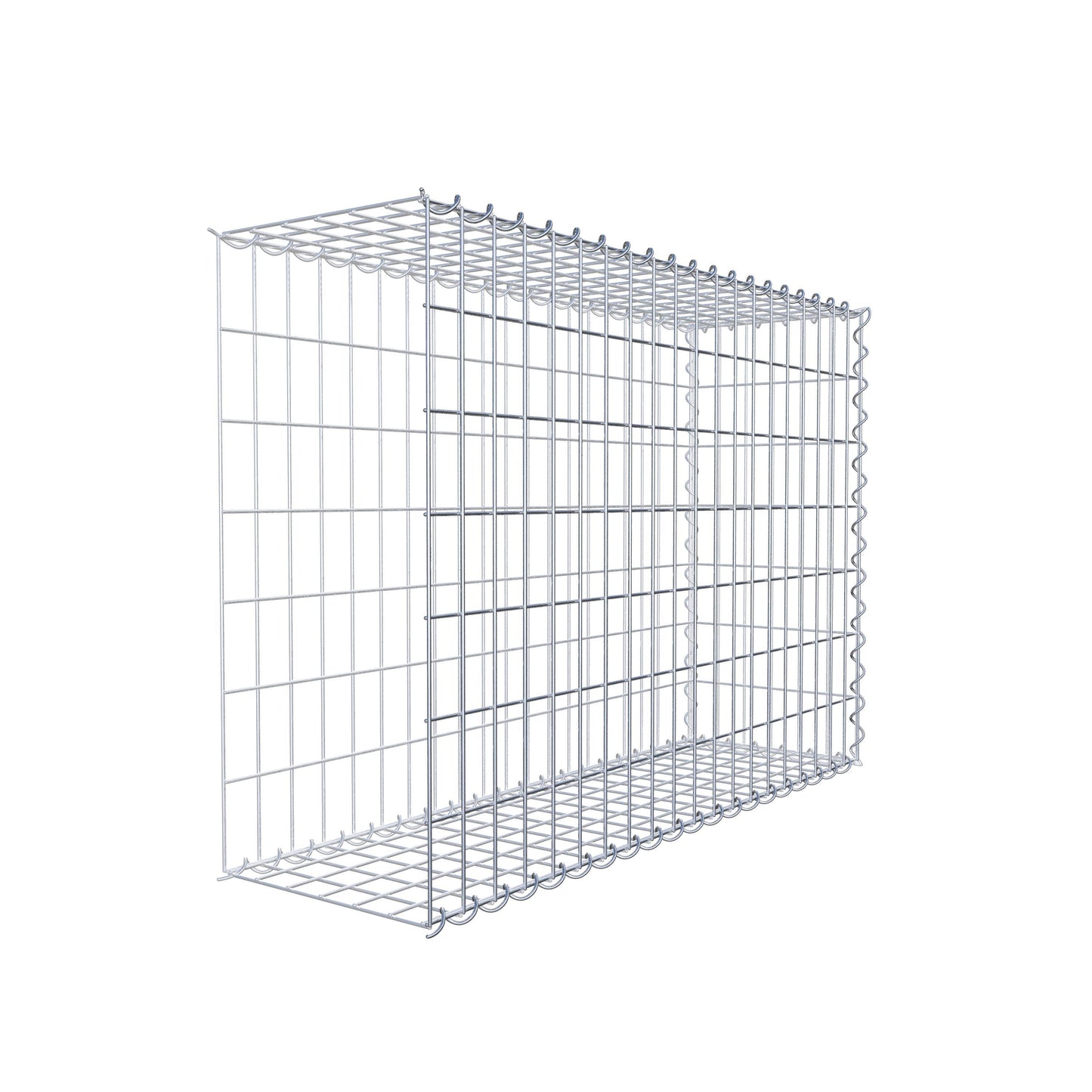 Aangegroeide schanskorf type 2 100 cm x 70 cm x 30 cm (L x H x D), maaswijdte 5 cm x 10 cm, spiraal