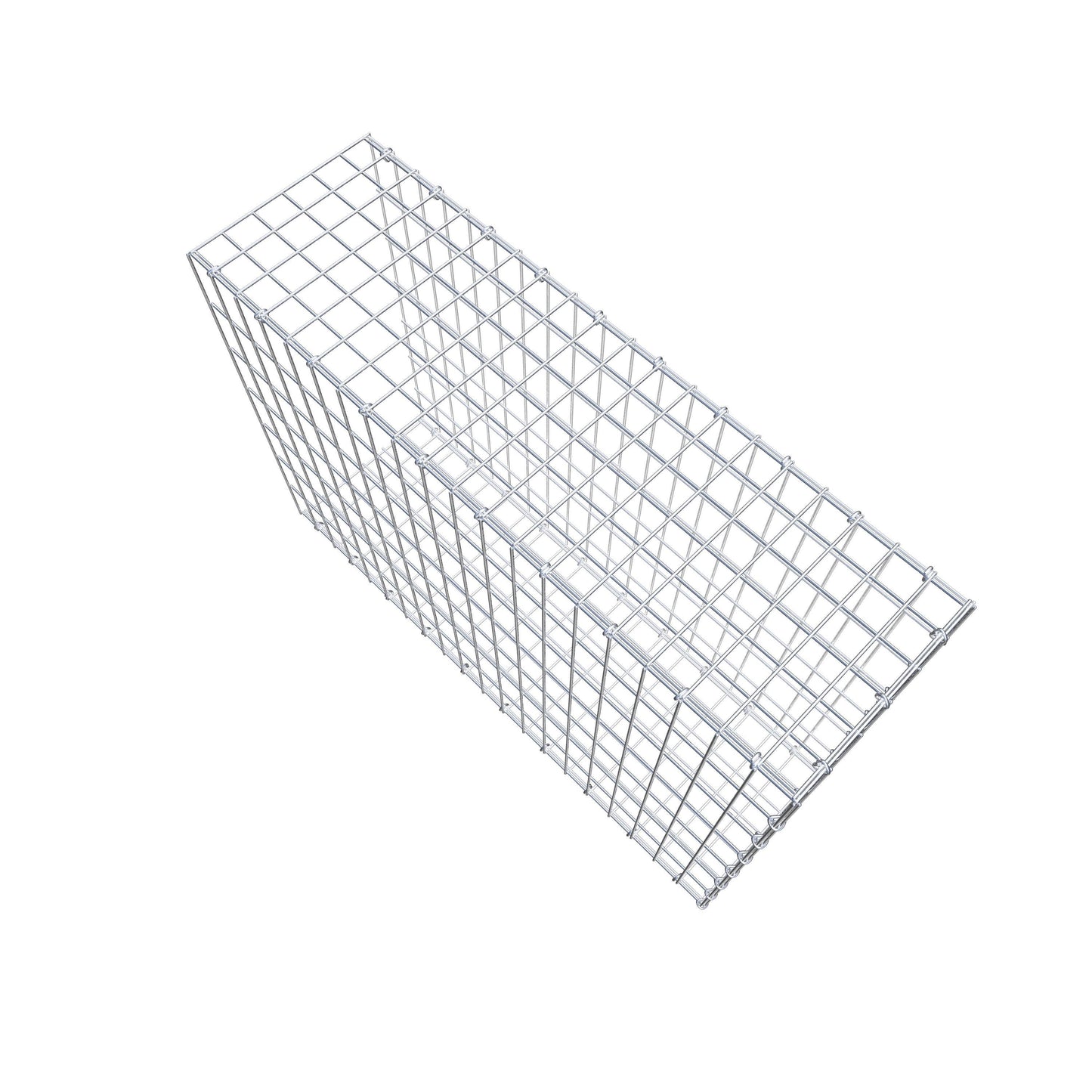 Opzetpaal type 2 100 cm x 70 cm x 30 cm, maaswijdte 5 cm x 10 cm, C-ring