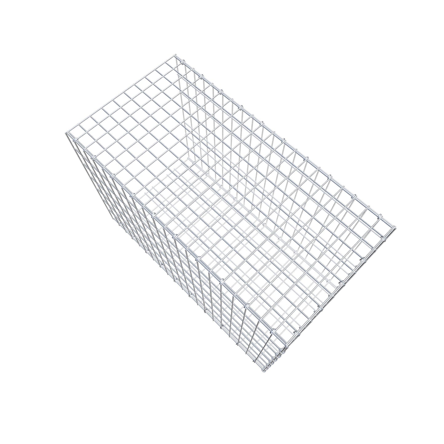 Mounted gabion type 2 100 cm x 70 cm x 50 cm, mesh size 5 cm x 10 cm, C-ring
