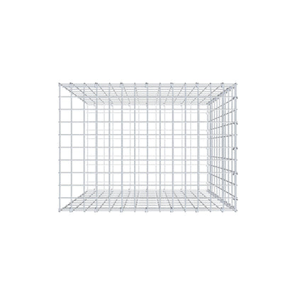 Mounted gabion type 2 100 cm x 70 cm x 50 cm, mesh size 5 cm x 10 cm, C-ring