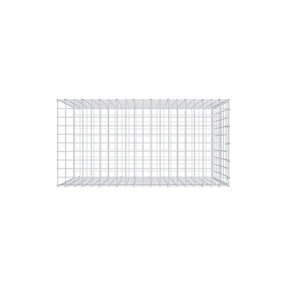 Mounted gabion type 2 100 cm x 70 cm x 50 cm, mesh size 5 cm x 10 cm, C-ring