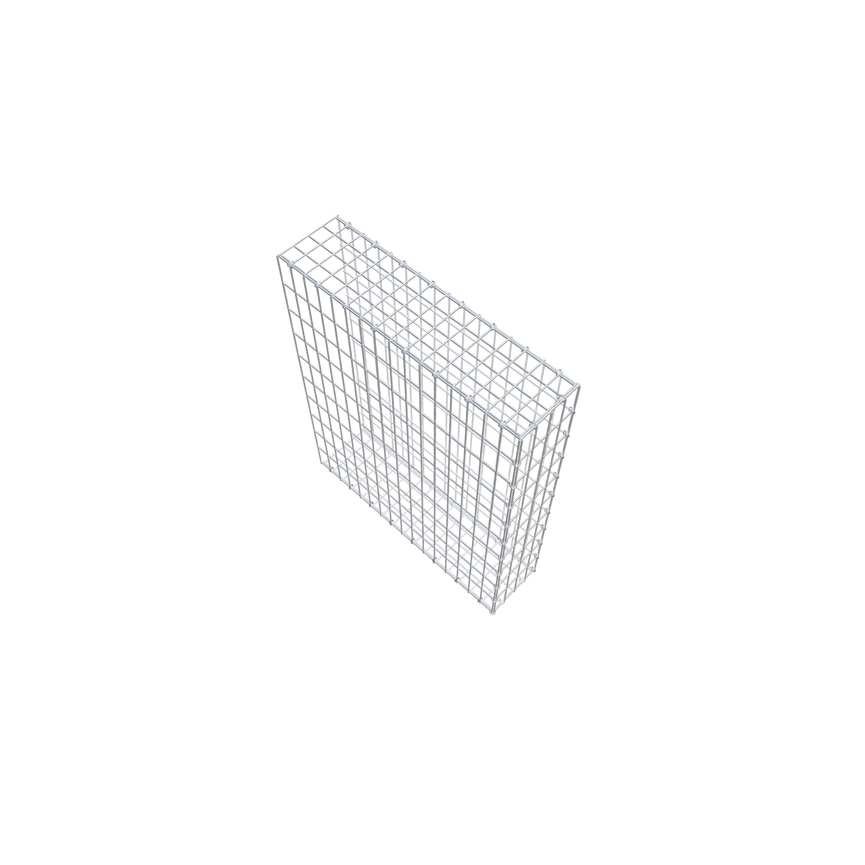 Pila adicional tipo 2 100 cm x 80 cm x 20 cm, malla 5 cm x 10 cm, anillo en C