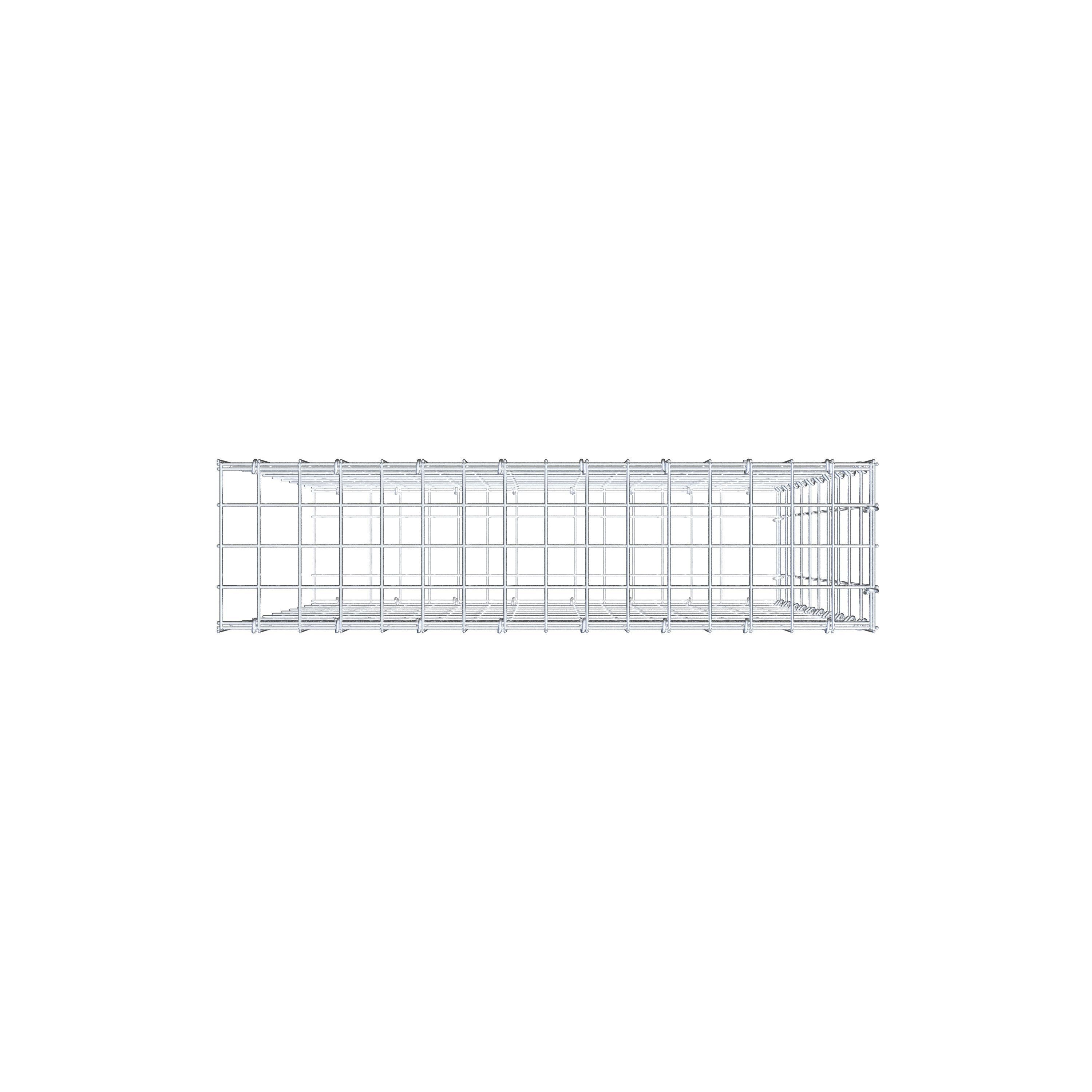 Pila adicional tipo 2 100 cm x 80 cm x 20 cm, malla 5 cm x 10 cm, anillo en C