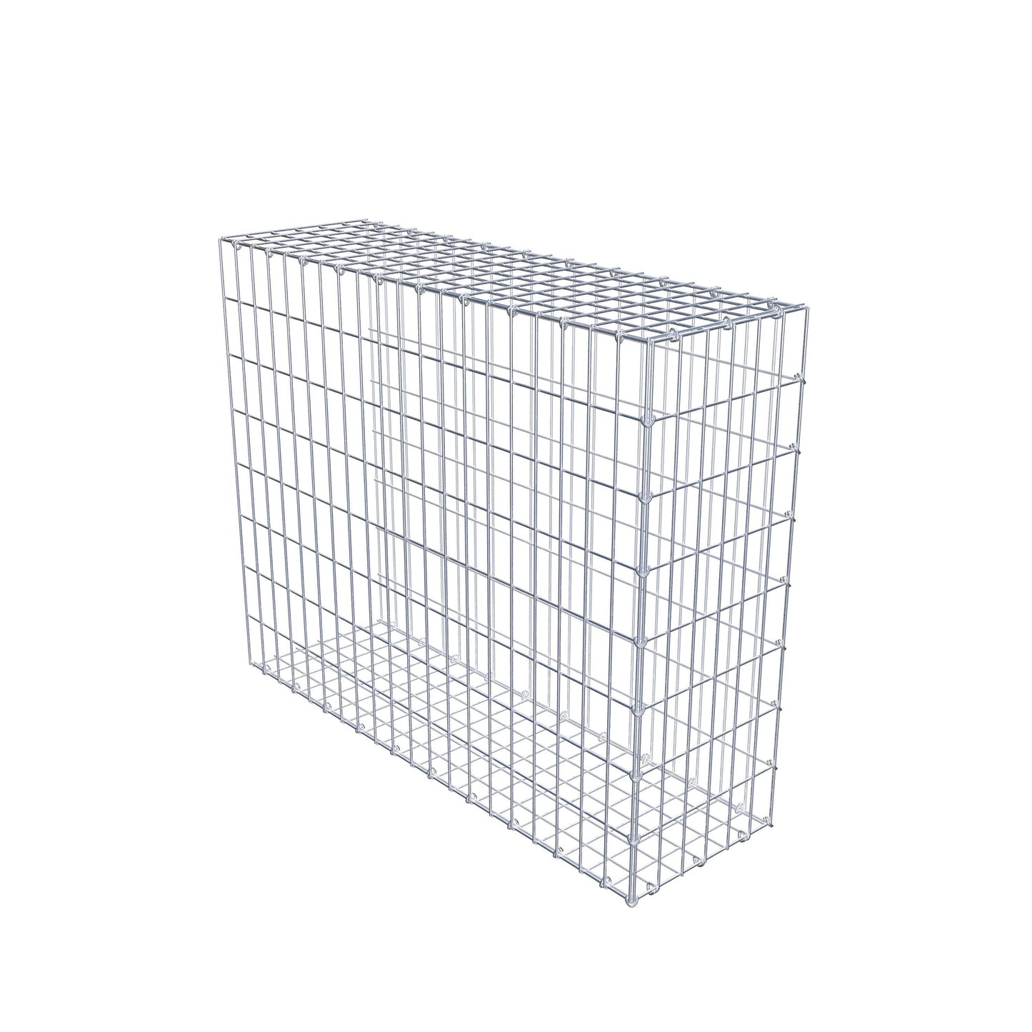 Gabião Tipo 2 100 cm x 80 cm x 30 cm, malhagem 5 cm x 10 cm, anel C