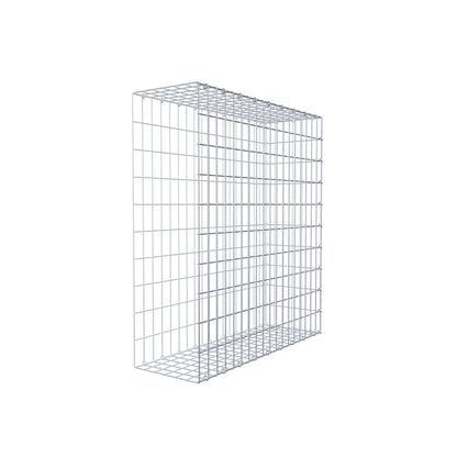 Monteret gabion type 2 100 cm x 90 cm x 30 cm, maskestørrelse 5 cm x 10 cm, C-ring