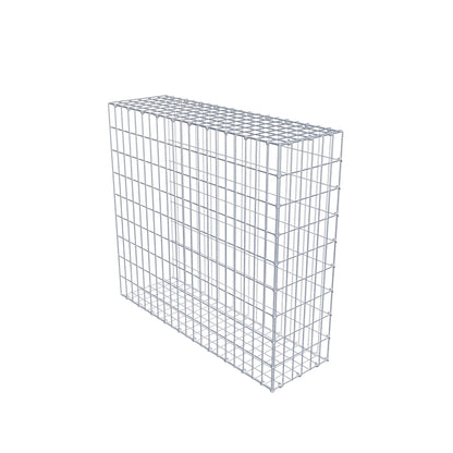 Monteret gabion type 2 100 cm x 90 cm x 30 cm, maskestørrelse 5 cm x 10 cm, C-ring