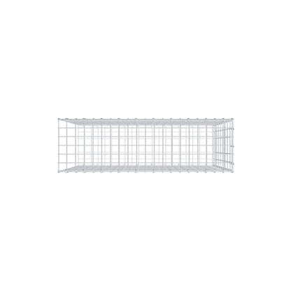 Monteret gabion type 2 100 cm x 90 cm x 30 cm, maskestørrelse 5 cm x 10 cm, C-ring