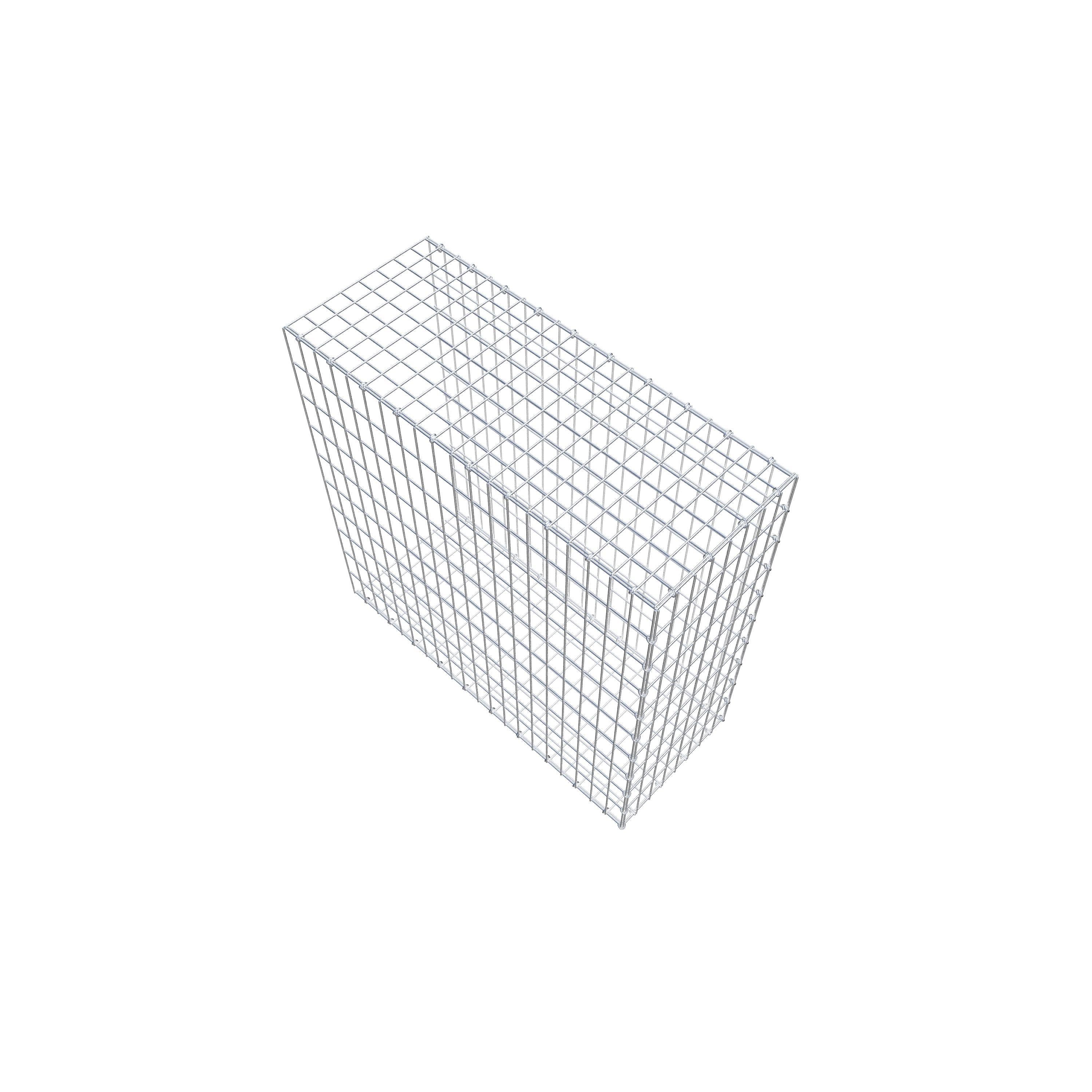 Gabbione aggiuntivo tipo 2 100 cm x 100 cm x 40 cm, maglia 5 cm x 10 cm, anello a C