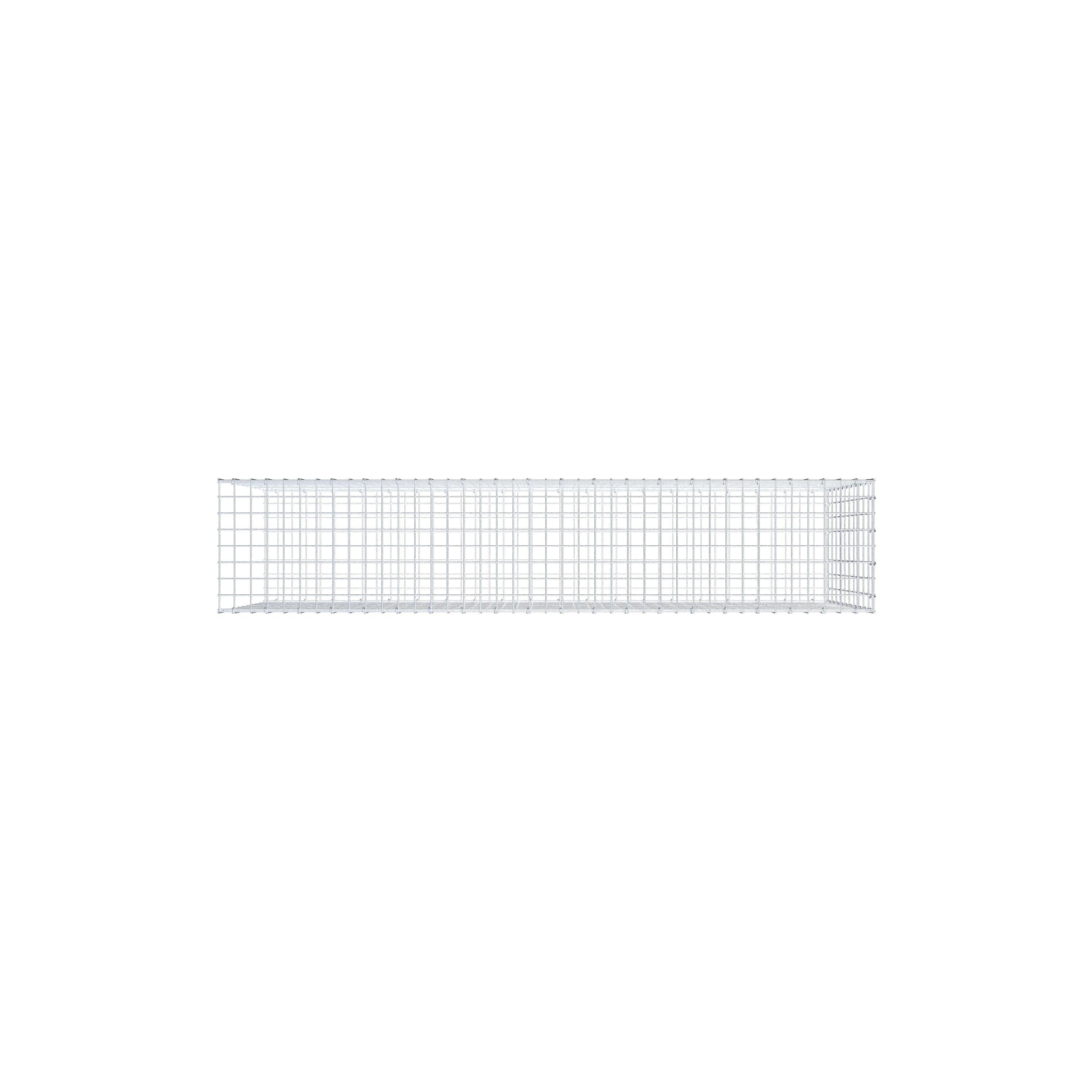Pila adicional tipo 2 200 cm x 100 cm x 40 cm, malla 5 cm x 10 cm, anillo en C