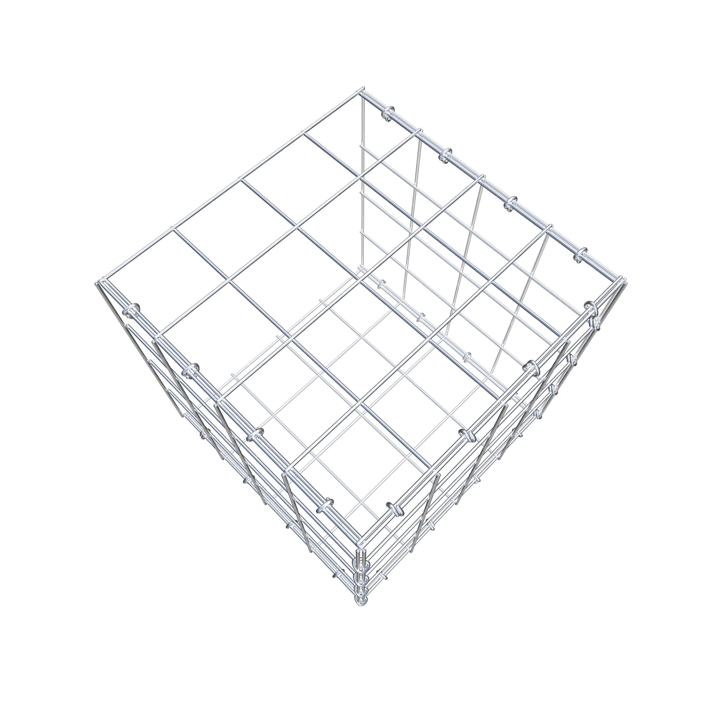 Anbaugabione Typ 2 40 cm x 40 cm x 40 cm (L x H x T), Maschenweite 10 cm x 10 cm, C-Ring