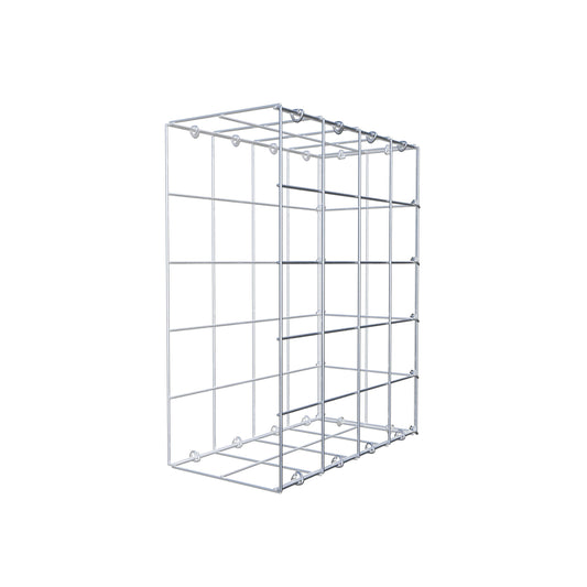 Mounted gabion type 2 50 cm x 40 cm x 20 cm (L x H x D), mesh size 10 cm x 10 cm, C-ring