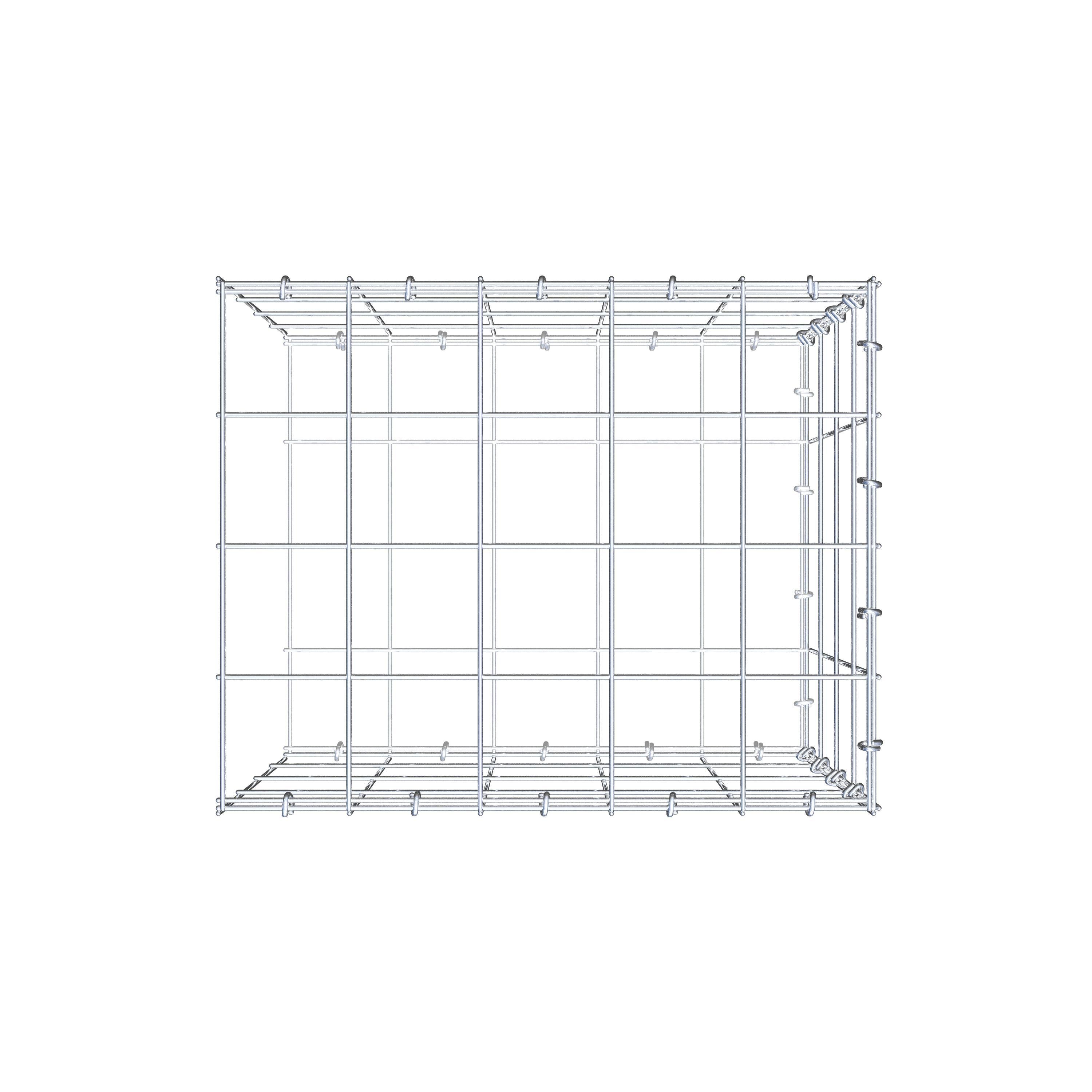 Anbaugabione Typ 2 50 cm x 40 cm x 40 cm (L x H x T), Maschenweite 10 cm x 10 cm, C-Ring