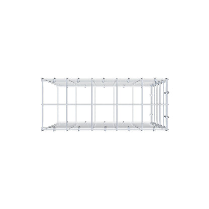 Anbaugabione Typ 2 50 cm x 50 cm x 20 cm (L x H x T), Maschenweite 10 cm x 10 cm, C-Ring