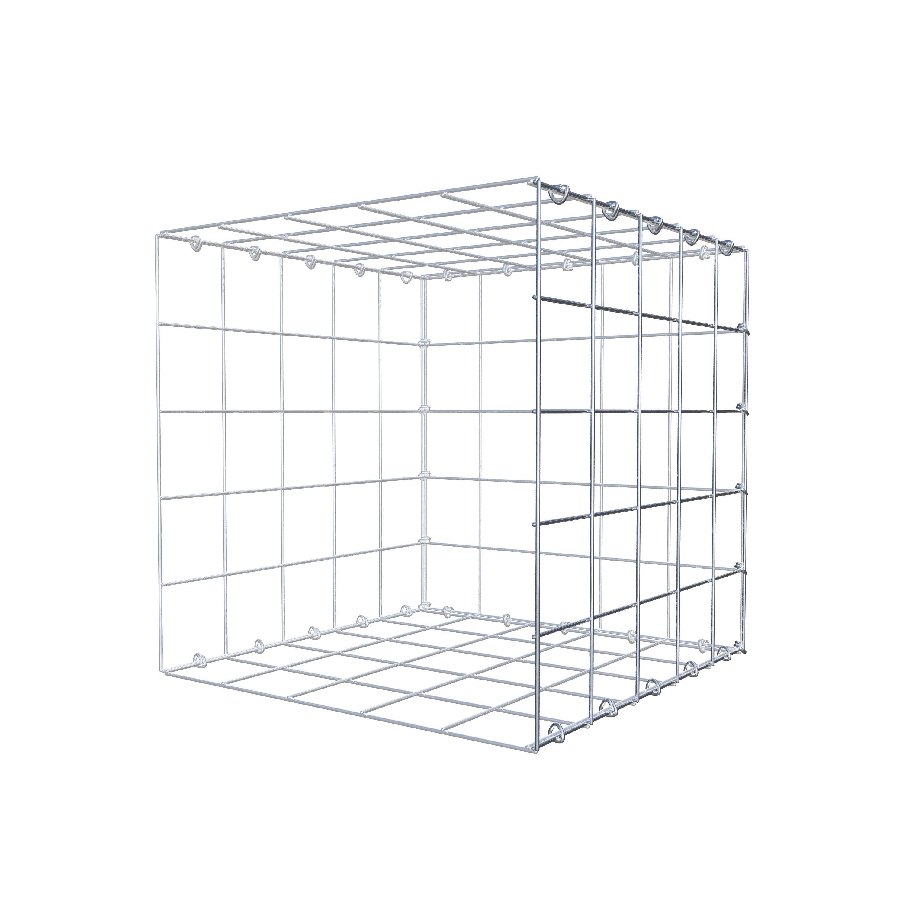 Fourche rapportée type 2 50 cm x 50 cm x 50 cm (L x H x P), mailles 10 cm x 10 cm, anneau C