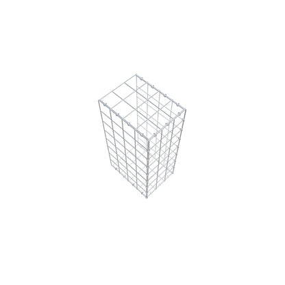 Mounted gabion type 2 80 cm x 40 cm x 30 cm (L x H x D), mesh size 10 cm x 10 cm, C-ring