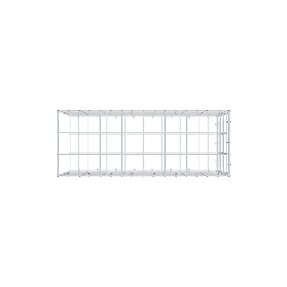 Mounted gabion type 2 80 cm x 40 cm x 30 cm (L x H x D), mesh size 10 cm x 10 cm, C-ring