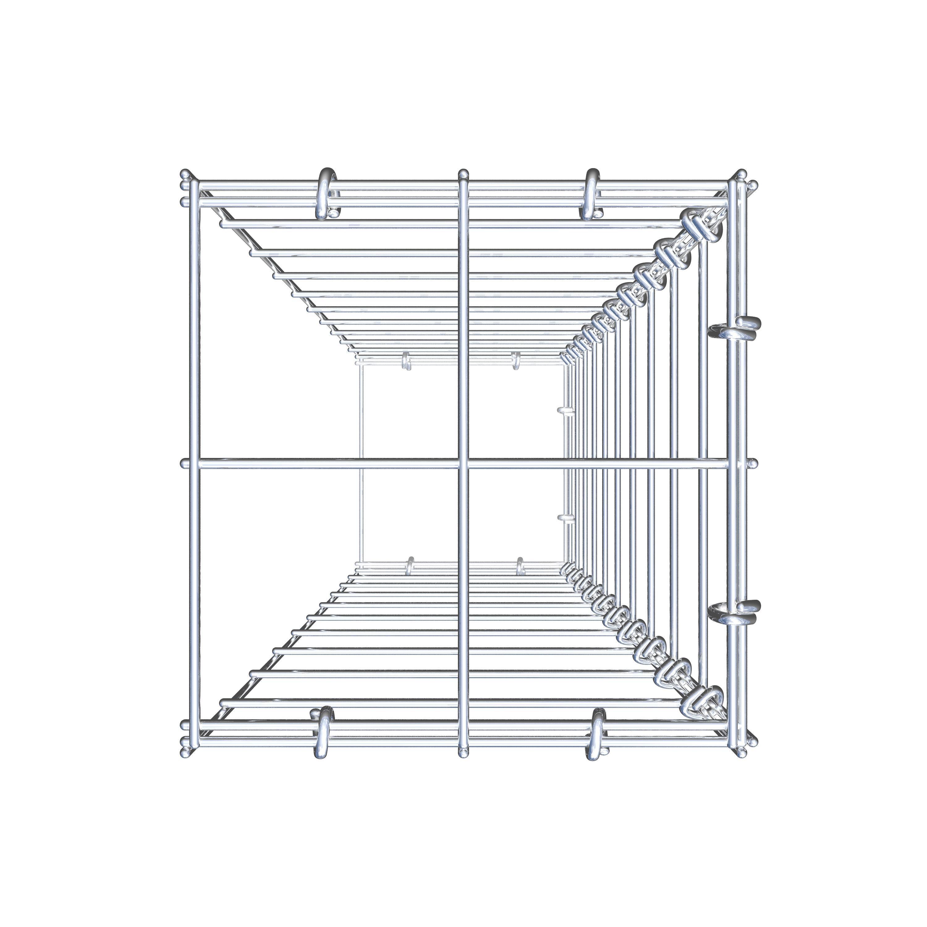 Anbaugabione Typ 2 100 cm x 20 cm x 20 cm (L x H x T), Maschenweite 10 cm x 10 cm, C-Ring