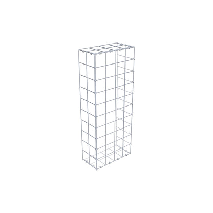 Monteret gabion type 2 100 cm x 20 cm x 40 cm (L x H x D), maskestørrelse 10 cm x 10 cm, C-ring