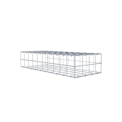 Monteret gabion type 2 100 cm x 20 cm x 40 cm (L x H x D), maskestørrelse 10 cm x 10 cm, C-ring