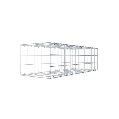 Monteret gabion type 2 100 cm x 30 cm x 40 cm (L x H x D), maskestørrelse 10 cm x 10 cm, C-ring