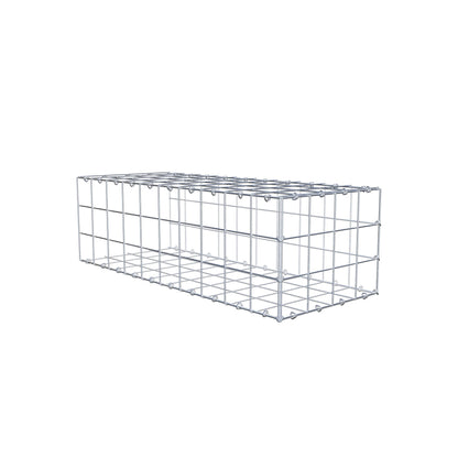 Monteret gabion type 2 100 cm x 30 cm x 40 cm (L x H x D), maskestørrelse 10 cm x 10 cm, C-ring
