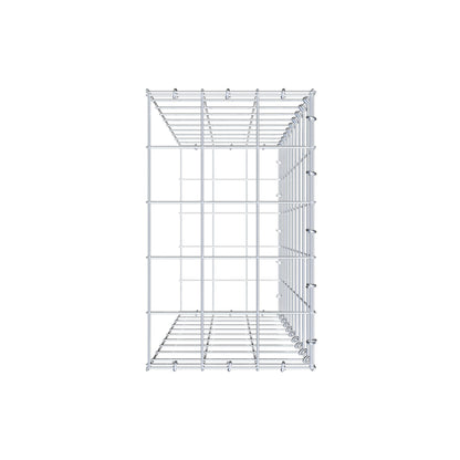 Anbaugabione Typ 2 100 cm x 30 cm x 50 cm (L x H x T), Maschenweite 10 cm x 10 cm, C-Ring