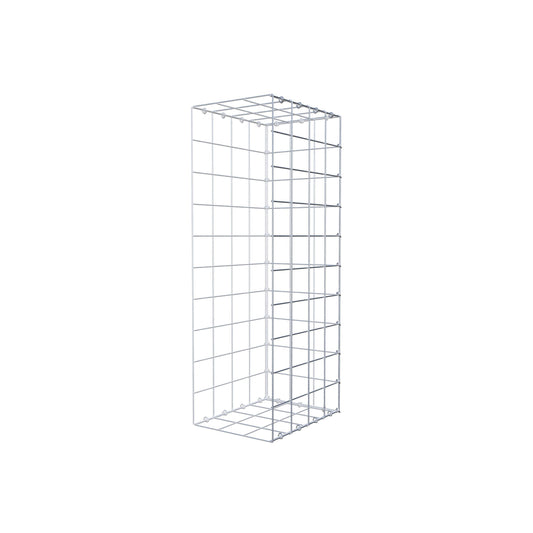 Monteret gabion type 2 100 cm x 40 cm x 30 cm (L x H x D), maskestørrelse 10 cm x 10 cm, C-ring