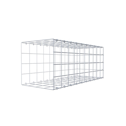 Typ 2 påbyggnadsgabion 100 cm x 40 cm x 40 cm (L x H x D), maskstorlek 10 cm x 10 cm, C-ring