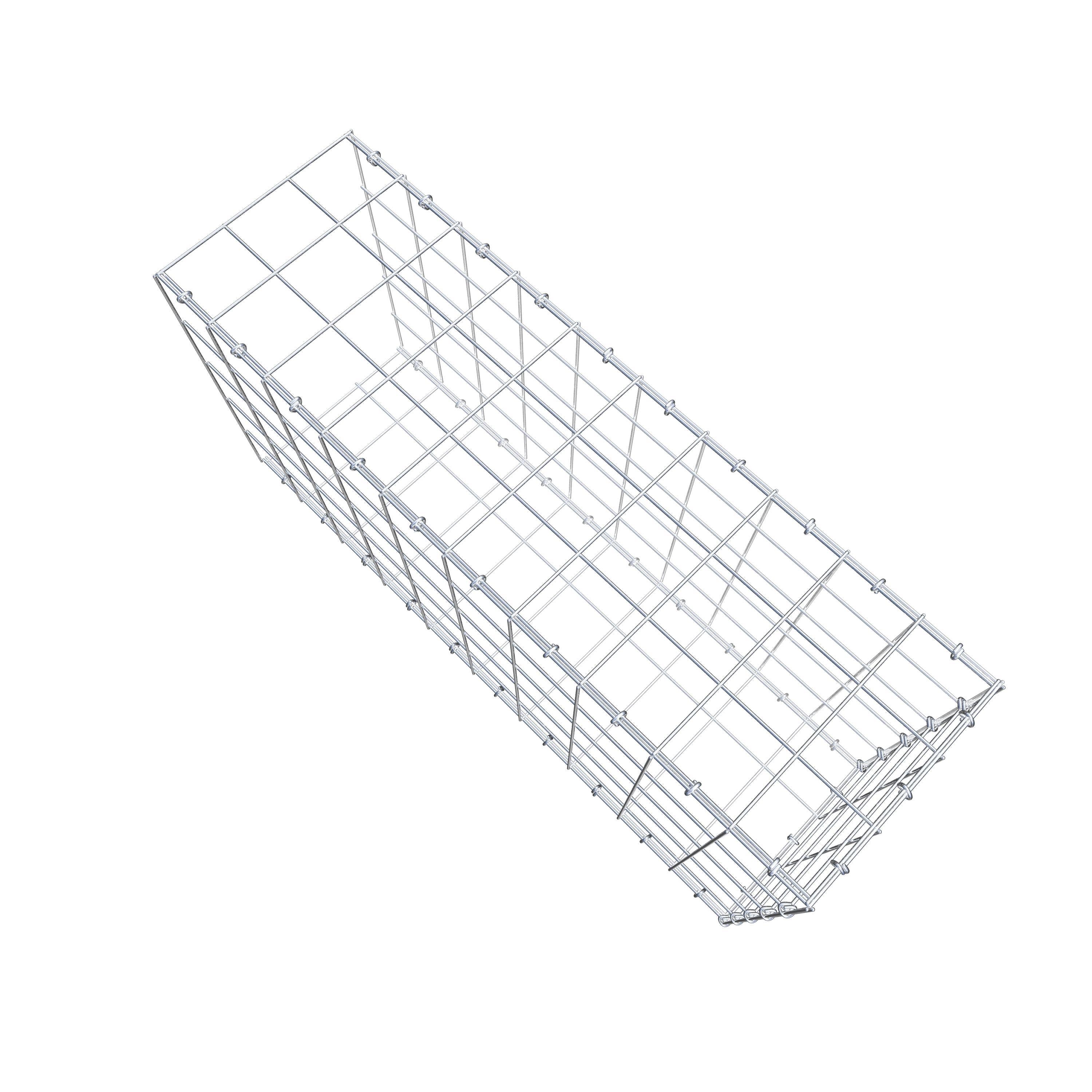 Anbaugabione Typ 2 100 cm x 50 cm x 30 cm (L x H x T), Maschenweite 10 cm x 10 cm, C-Ring