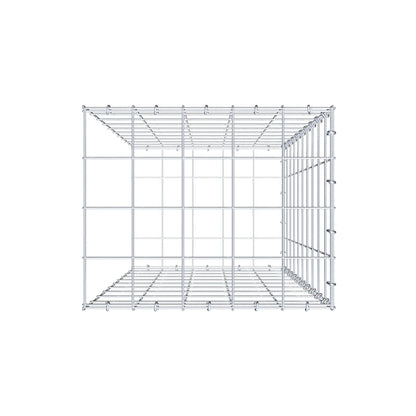 Gabbione aggiuntivo di tipo 2 100 cm x 50 cm x 40 cm (L x H x P), maglia 10 cm x 10 cm, anello a C