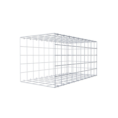 Monteret gabion type 2 100 cm x 50 cm x 50 cm (L x H x D), maskestørrelse 10 cm x 10 cm, C-ring