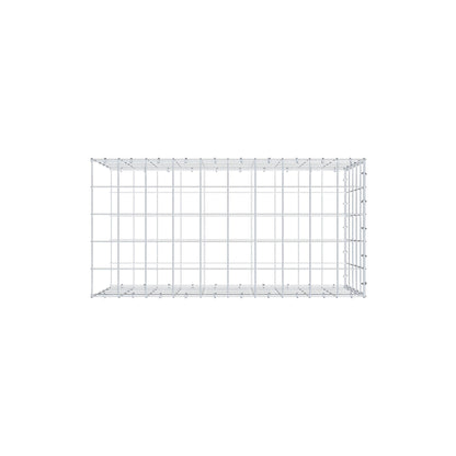 Monteret gabion type 2 100 cm x 50 cm x 50 cm (L x H x D), maskestørrelse 10 cm x 10 cm, C-ring