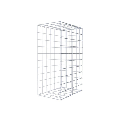 Monteret gabion type 2 100 cm x 60 cm x 40 cm (L x H x D), maskestørrelse 10 cm x 10 cm, C-ring