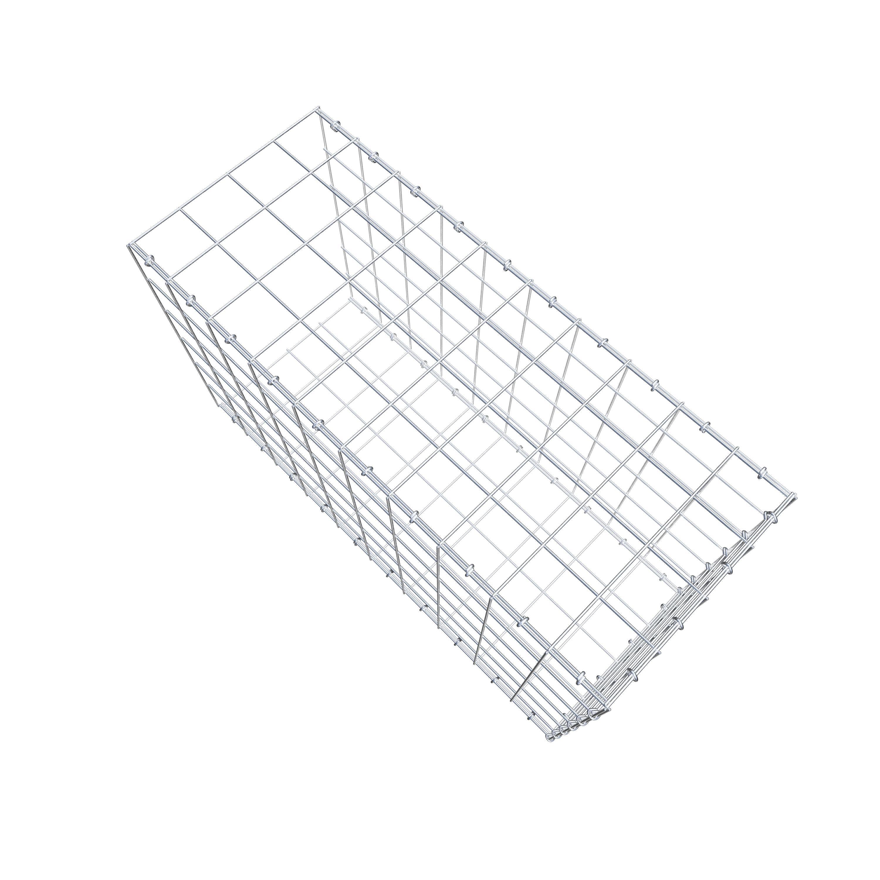 Gabião Tipo 2 100 cm x 60 cm x 40 cm (C x A x P), malhagem 10 cm x 10 cm, anel C