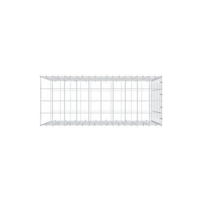 Monteret gabion type 2 100 cm x 60 cm x 40 cm (L x H x D), maskestørrelse 10 cm x 10 cm, C-ring
