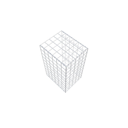 Gavión complementario de tipo 2 100 cm x 60 cm x 50 cm (largo x alto x fondo), malla 10 cm x 10 cm, anillo en C