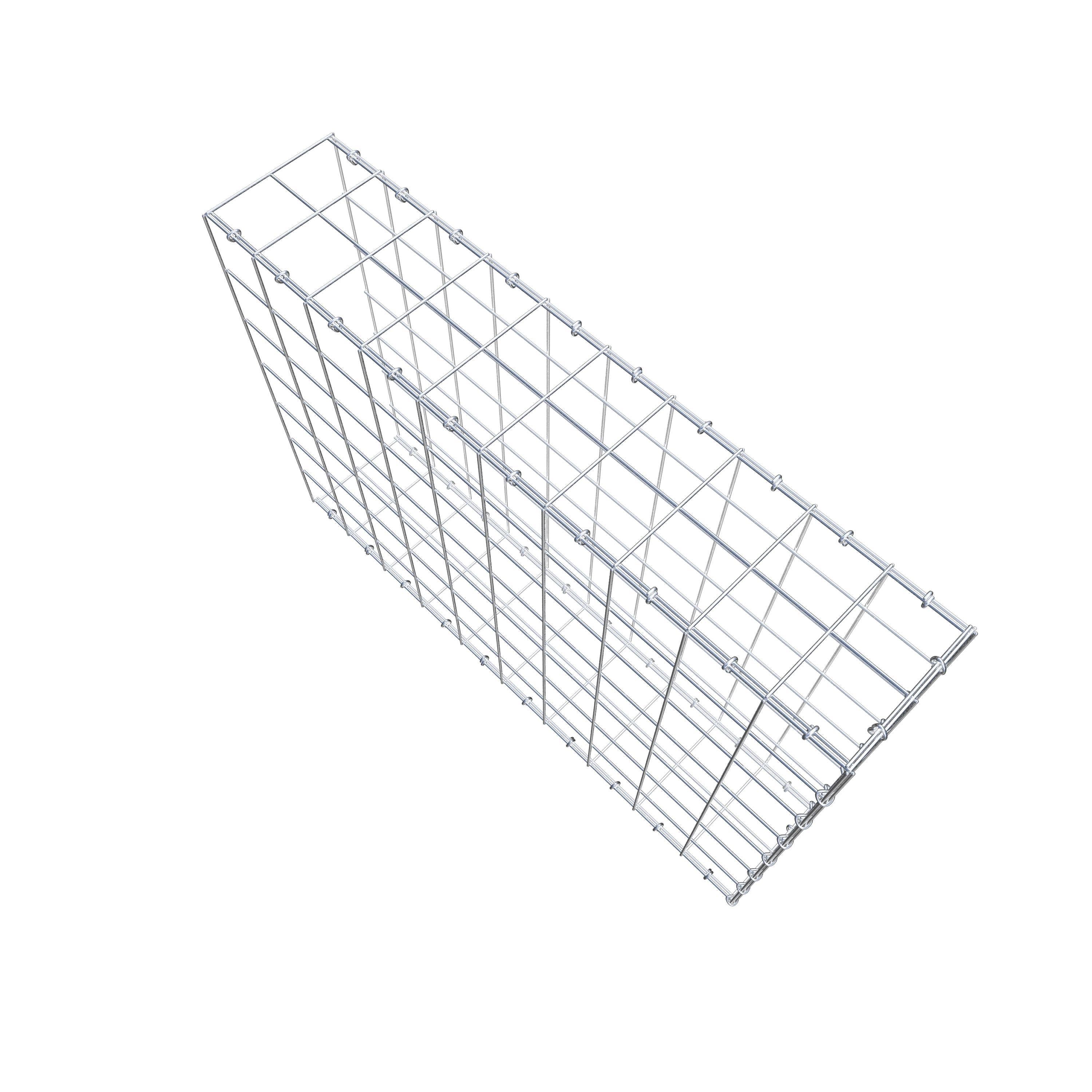 Anbaugabione Typ 2 100 cm x 70 cm x 20 cm (L x H x T), Maschenweite 10 cm x 10 cm, C-Ring