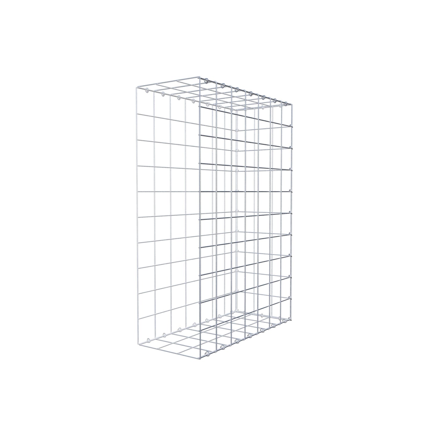 Type 2 oplegkorf 100 cm x 70 cm x 30 cm (L x H x D), maaswijdte 10 cm x 10 cm, C-ring