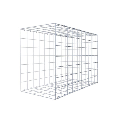 Mounted gabion type 2 100 cm x 70 cm x 50 cm (L x H x D), mesh size 10 cm x 10 cm, C-ring