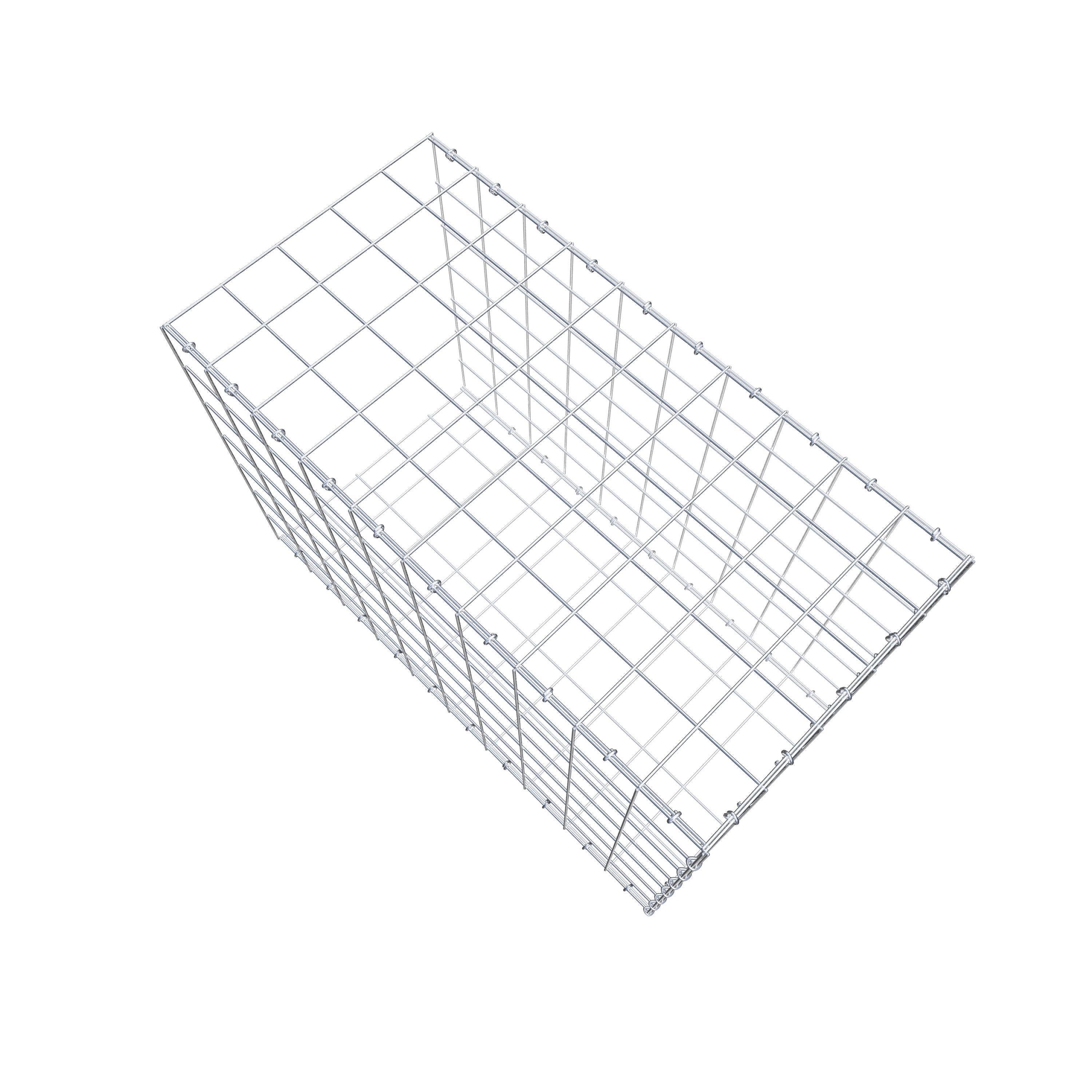 Gabião Tipo 2 100 cm x 70 cm x 50 cm (C x A x P), malhagem 10 cm x 10 cm, anel C