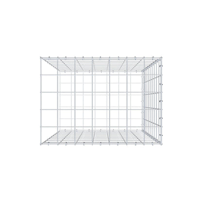 Mounted gabion type 2 100 cm x 70 cm x 50 cm (L x H x D), mesh size 10 cm x 10 cm, C-ring