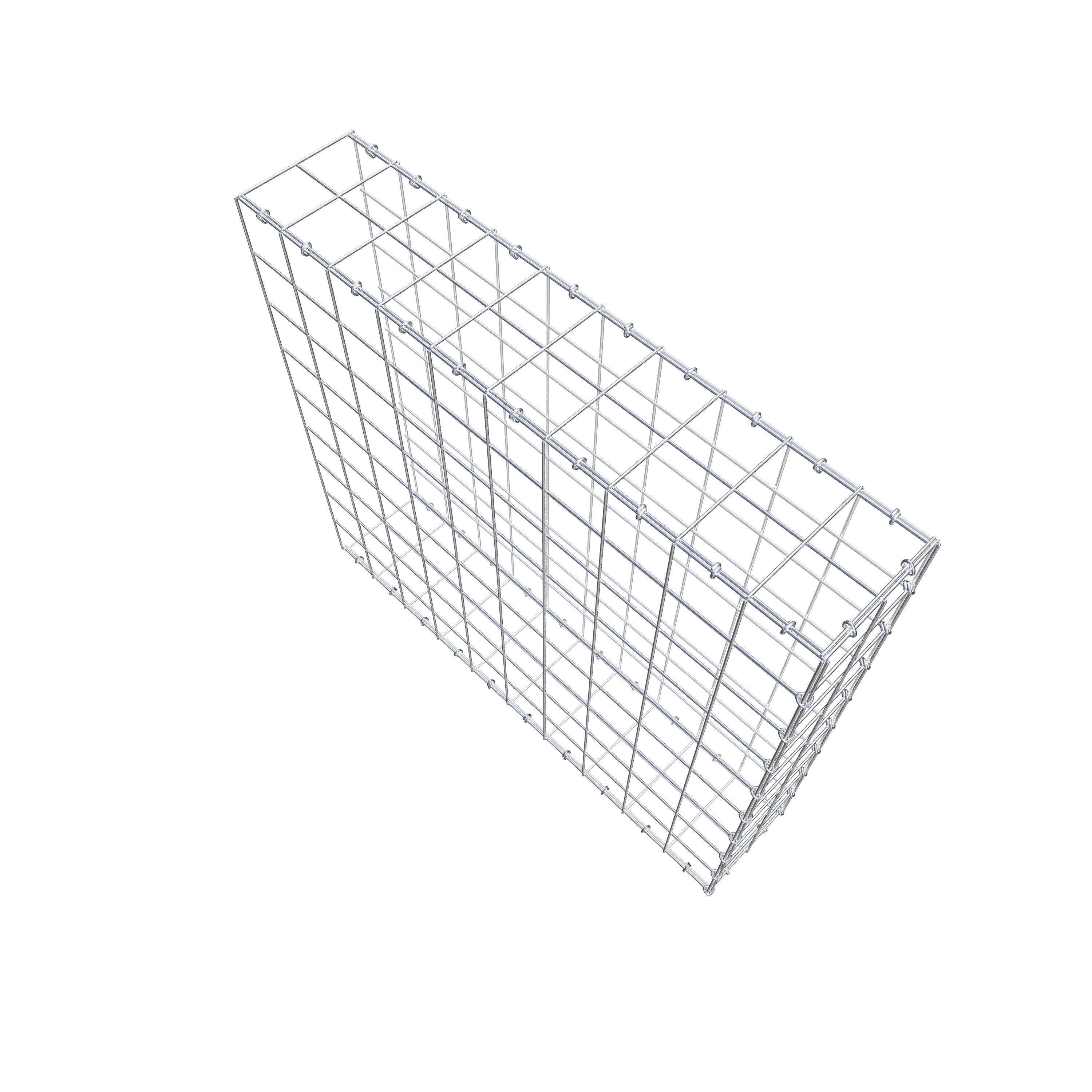 Gabião Tipo 2 100 cm x 90 cm x 20 cm (C x A x P), malhagem 10 cm x 10 cm, anel C