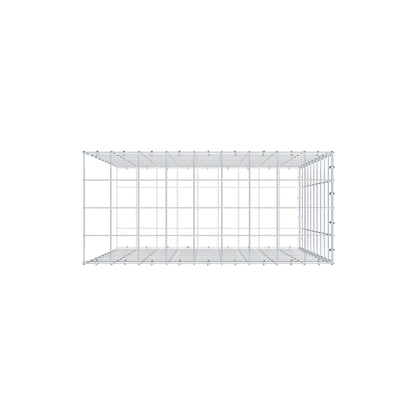 Gabbione aggiuntivo di tipo 2 100 cm x 90 cm x 40 cm (L x H x P), maglia 10 cm x 10 cm, anello a C