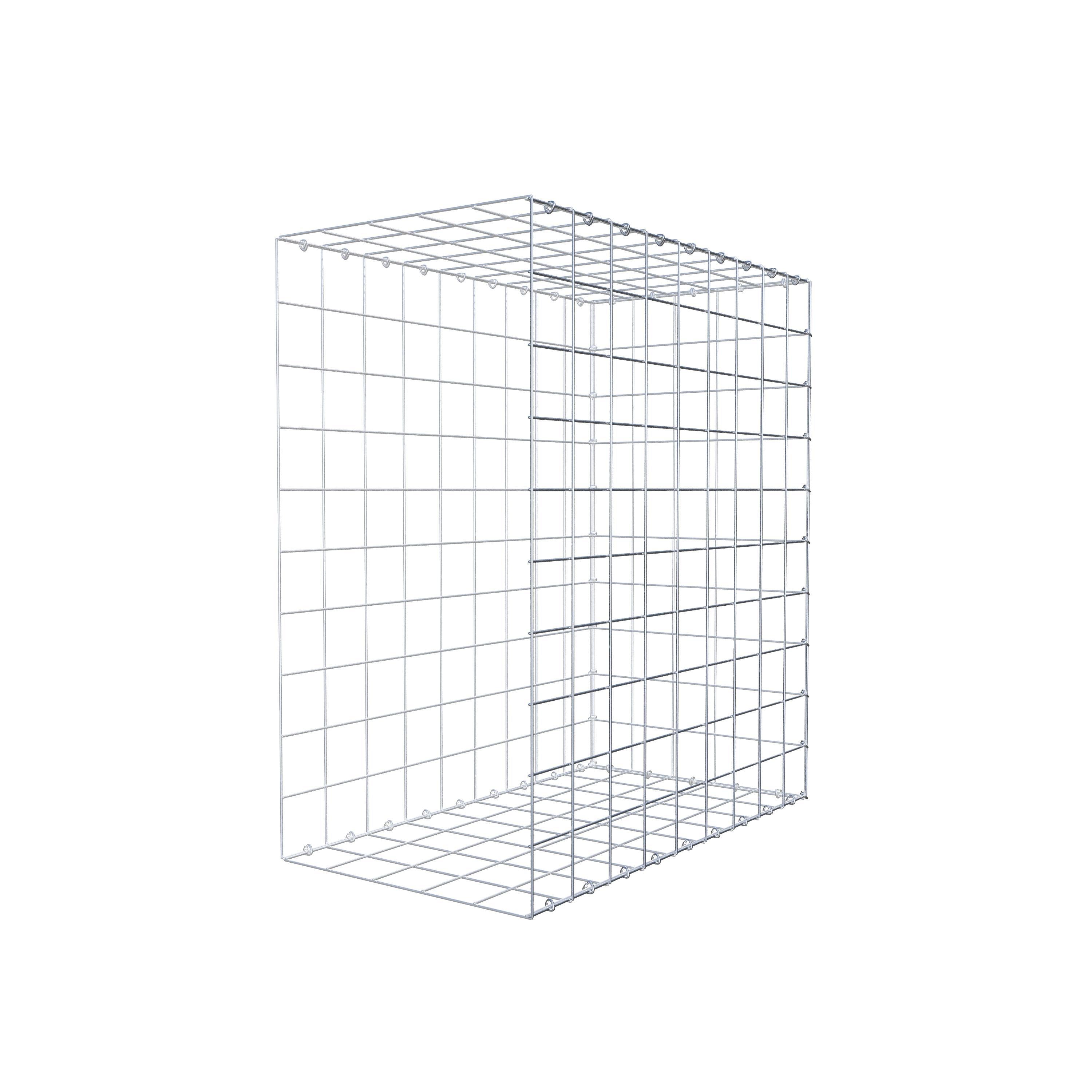 Mounted gabion type 2 100 cm x 90 cm x 50 cm (L x H x D), mesh size 10 cm x 10 cm, C-ring