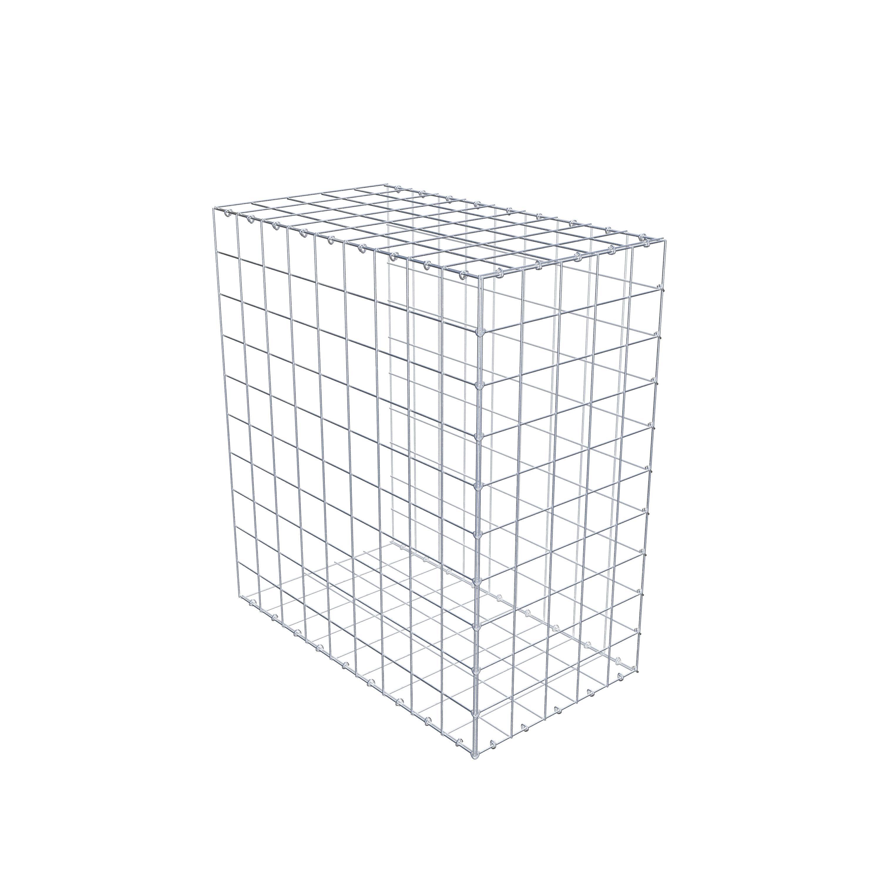 Mounted gabion type 2 100 cm x 90 cm x 50 cm (L x H x D), mesh size 10 cm x 10 cm, C-ring