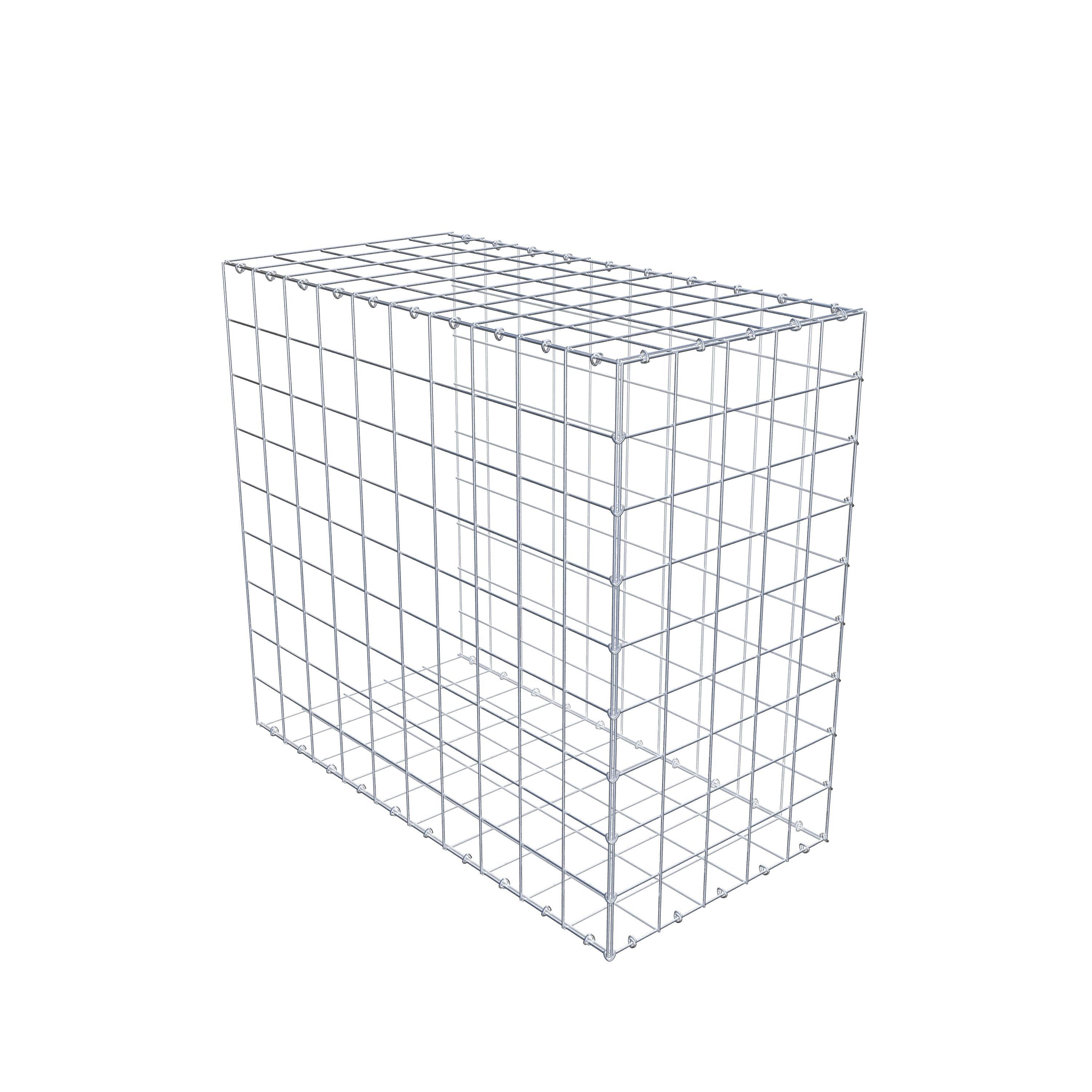 Mounted gabion type 2 100 cm x 90 cm x 50 cm (L x H x D), mesh size 10 cm x 10 cm, C-ring