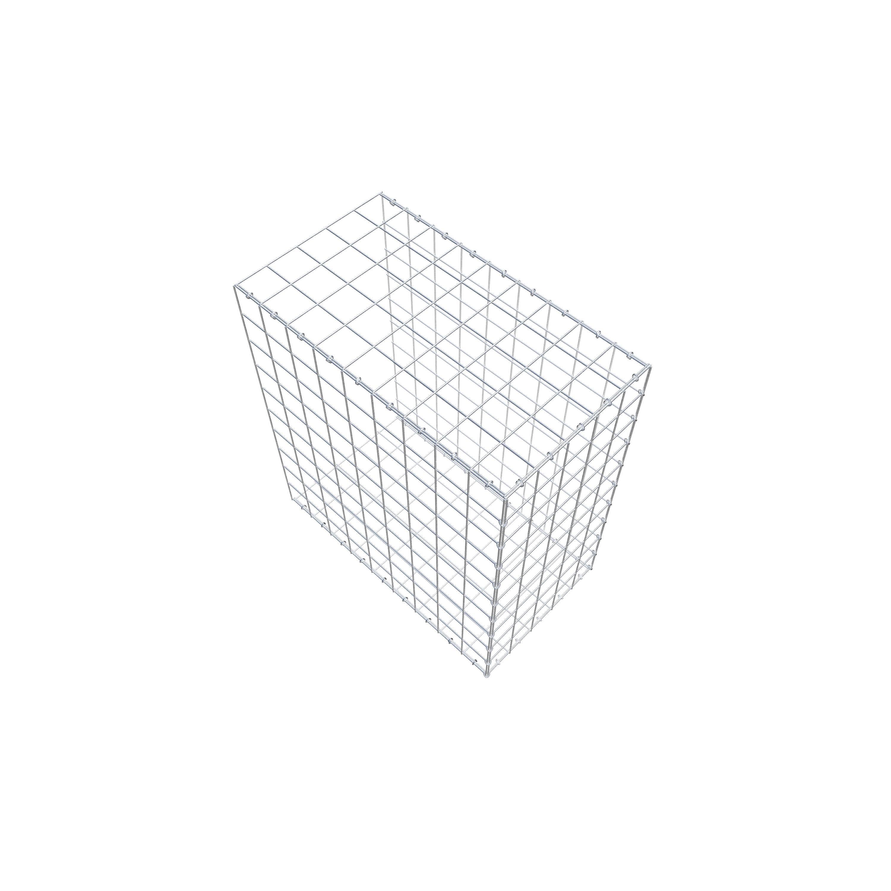 Mounted gabion type 2 100 cm x 90 cm x 50 cm (L x H x D), mesh size 10 cm x 10 cm, C-ring