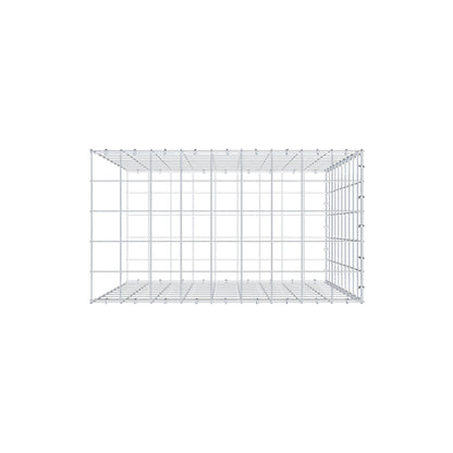 Fourche rapportée type 2 100 cm x 90 cm x 50 cm (L x H x P), mailles 10 cm x 10 cm, anneau en C